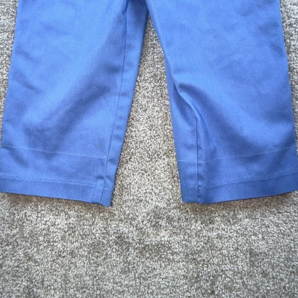 Vintage Carters 2T Blue Overalls Made in USA Bibs‎ Contrast Stitch T281